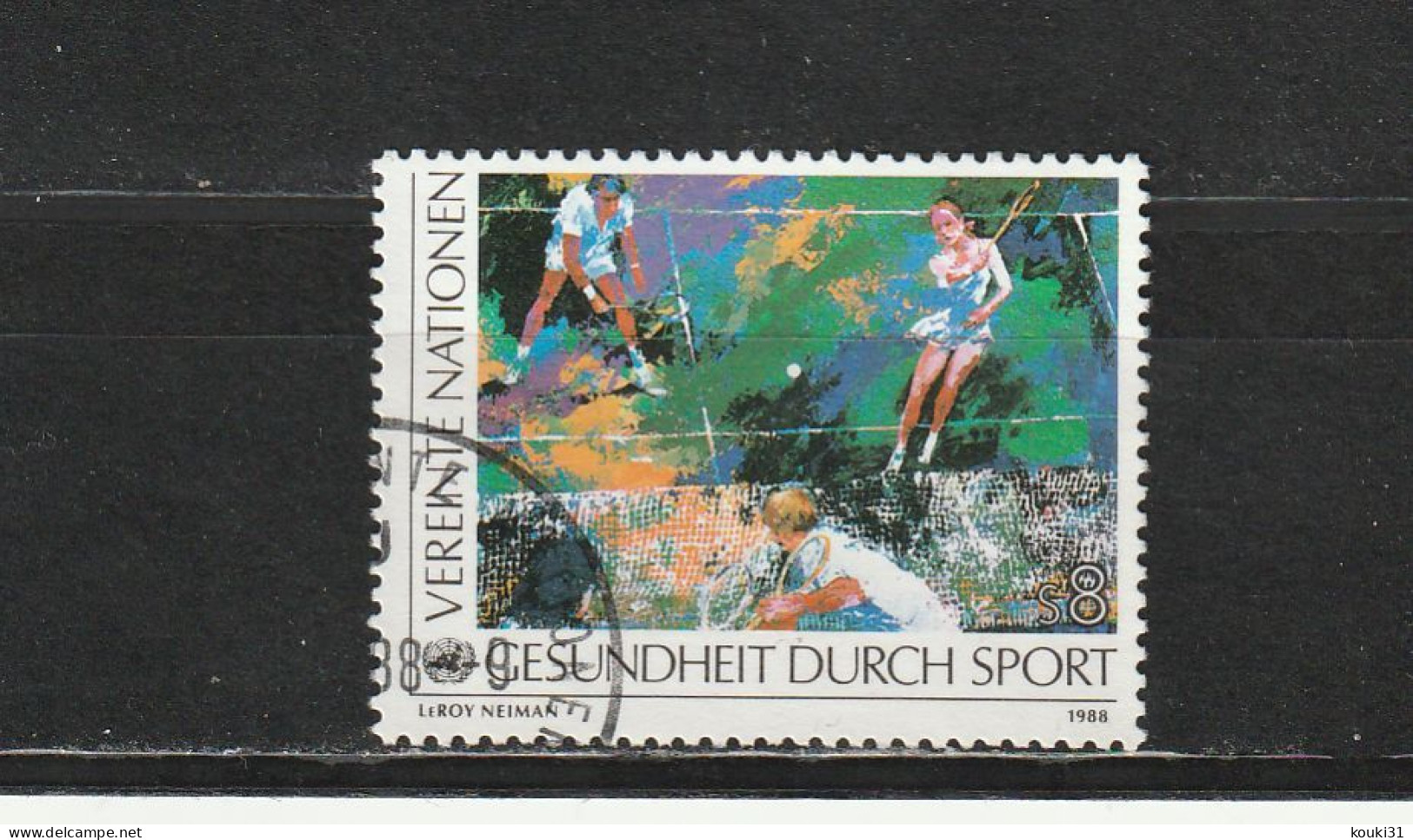 Nations Unies (Vienne) YT 86 Obl : Tennis , Sport - 1988 - Usati