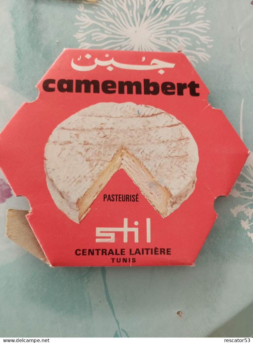 Rare Boîte Camembert Tunisien De Marque Stil - Cheese