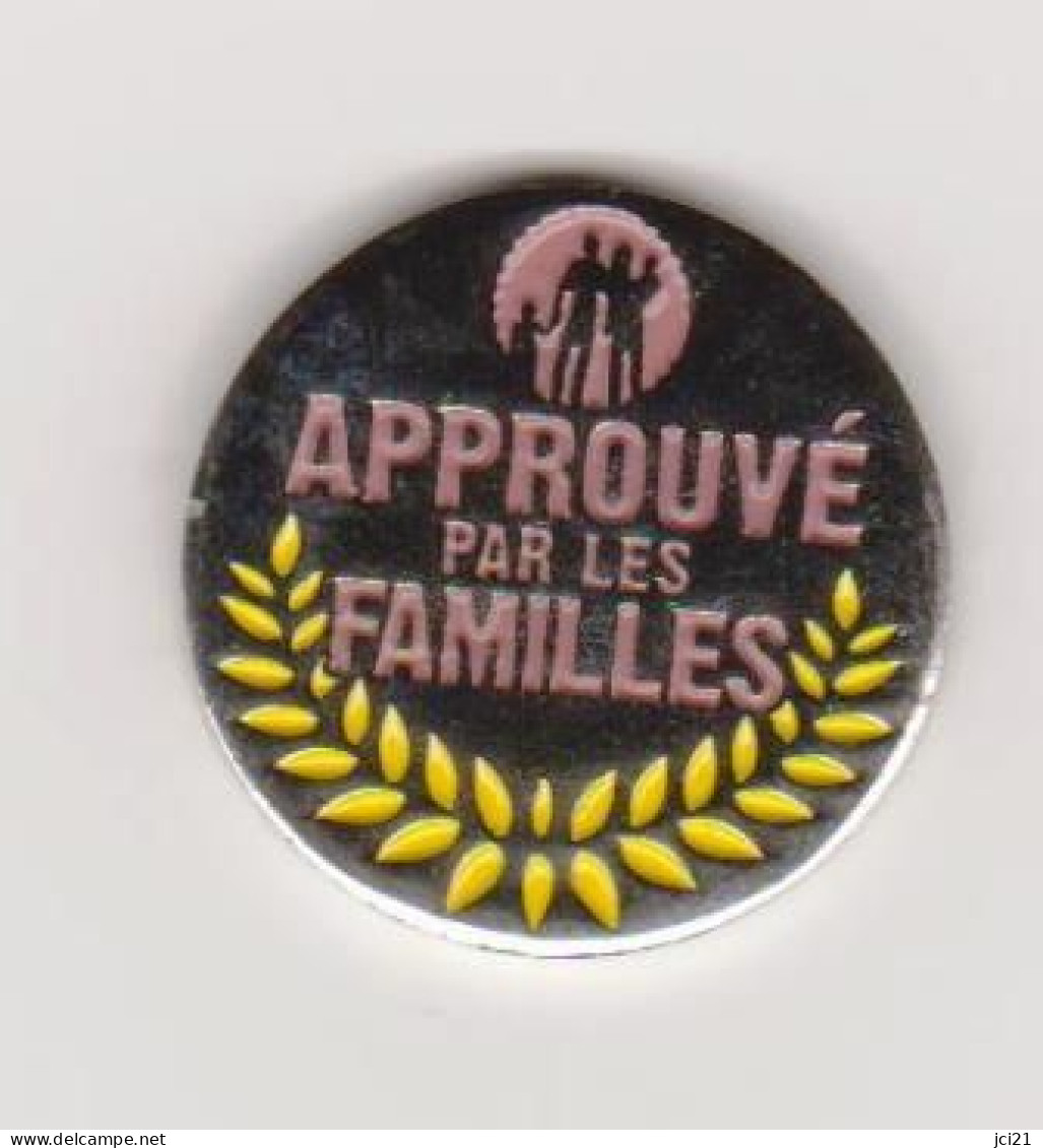 Jeton De Caddie " Approuvé Par Les Familles " Nouveau Label De Qualité [H]_Je095 - Trolley Token/Shopping Trolley Chip