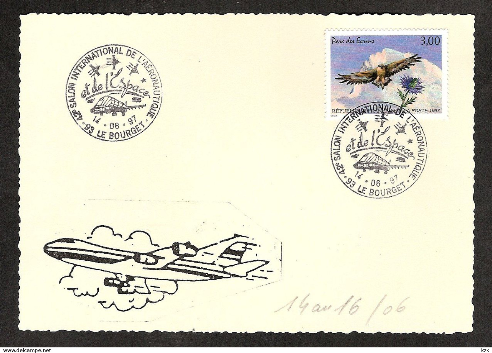 2 10	002	-	Salon De L'aéronautique  1997 - Briefmarkenausstellungen
