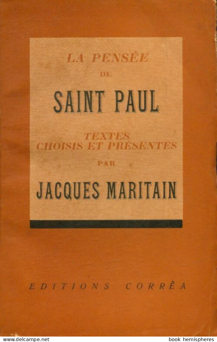 La Pensée De Saint Paul (1947) De Jacques Maritain - Religion