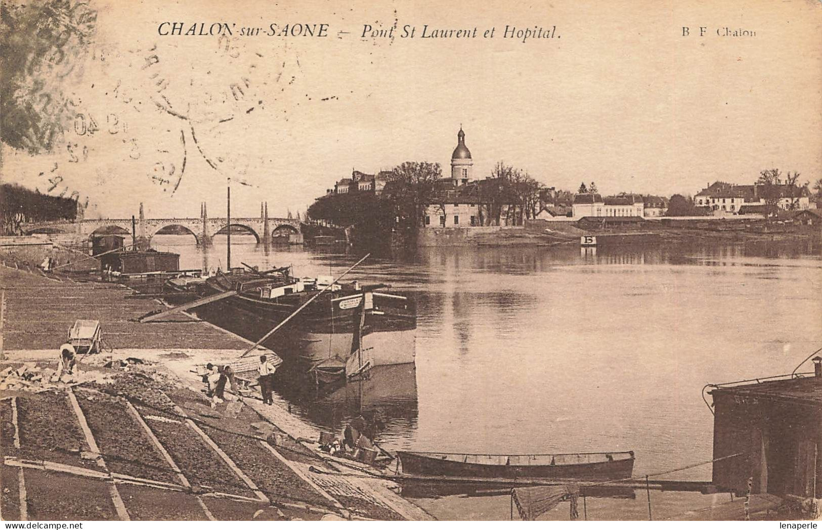 D9306 Chalon Sur Saône Pont St Laurent Et Hôpital - Chalon Sur Saone