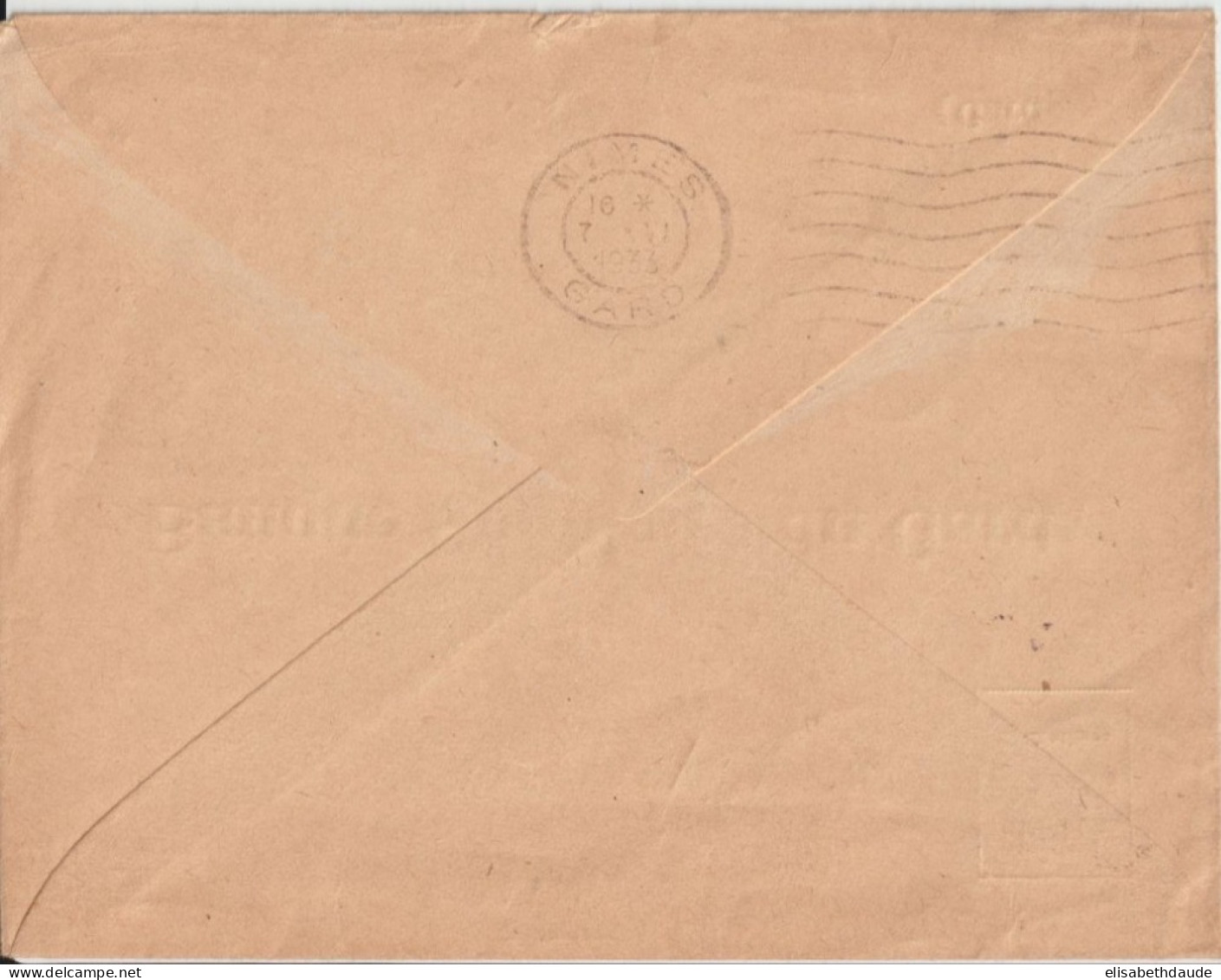 1933 - ALS - CACHET AMBULANT NANCY A METZ (IND 5) ENVELOPPE  => NIMES - Railway Post