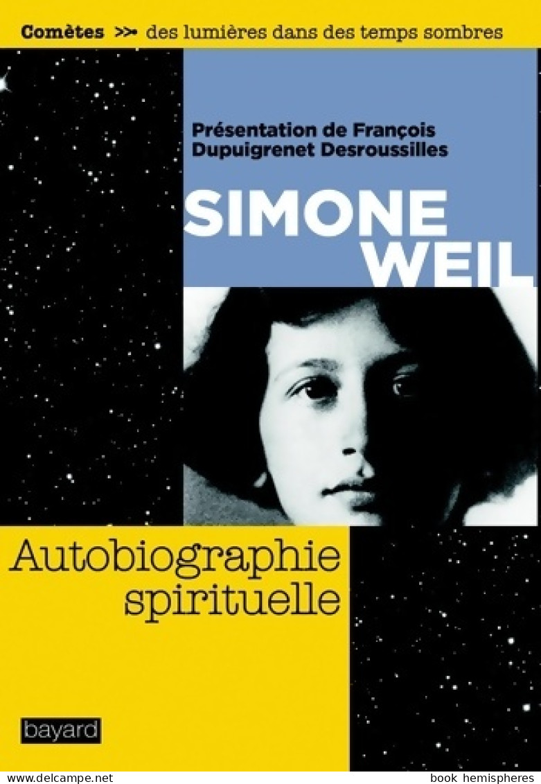 Autobiographie Spirituelle (2018) De Simone Weil - Godsdienst