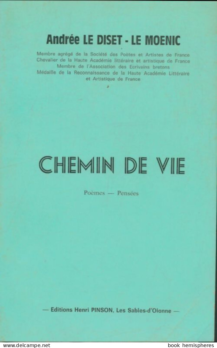 Chemin De Vie (1989) De Andrée Le Diset-Le Moenic - Other & Unclassified