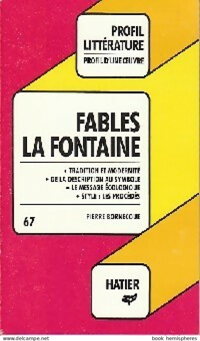 Fables (1990) De Jean De La Fontaine - Autres & Non Classés
