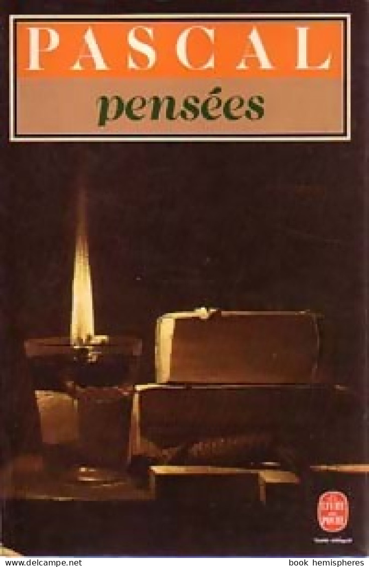 Pensées (1987) De Pascal - Psychologie/Philosophie