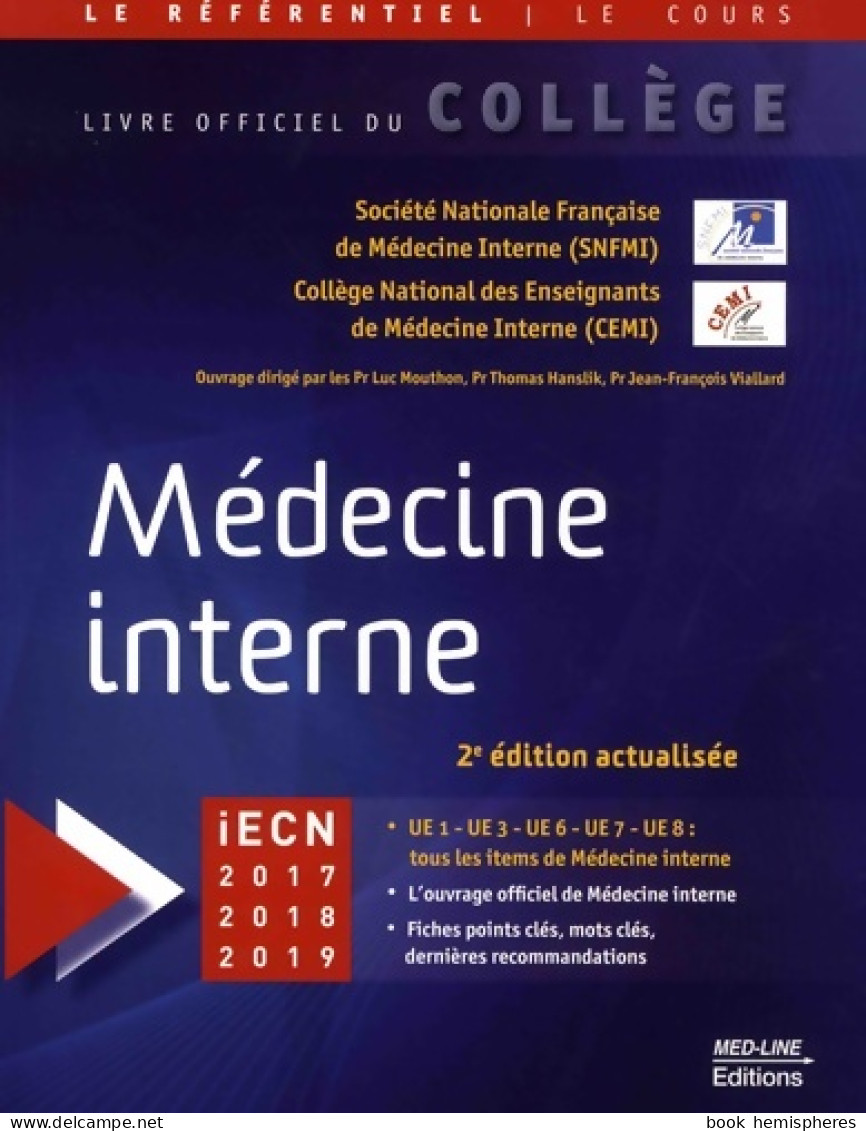 Médecine Interne (2017) De Collectif - Wissenschaft