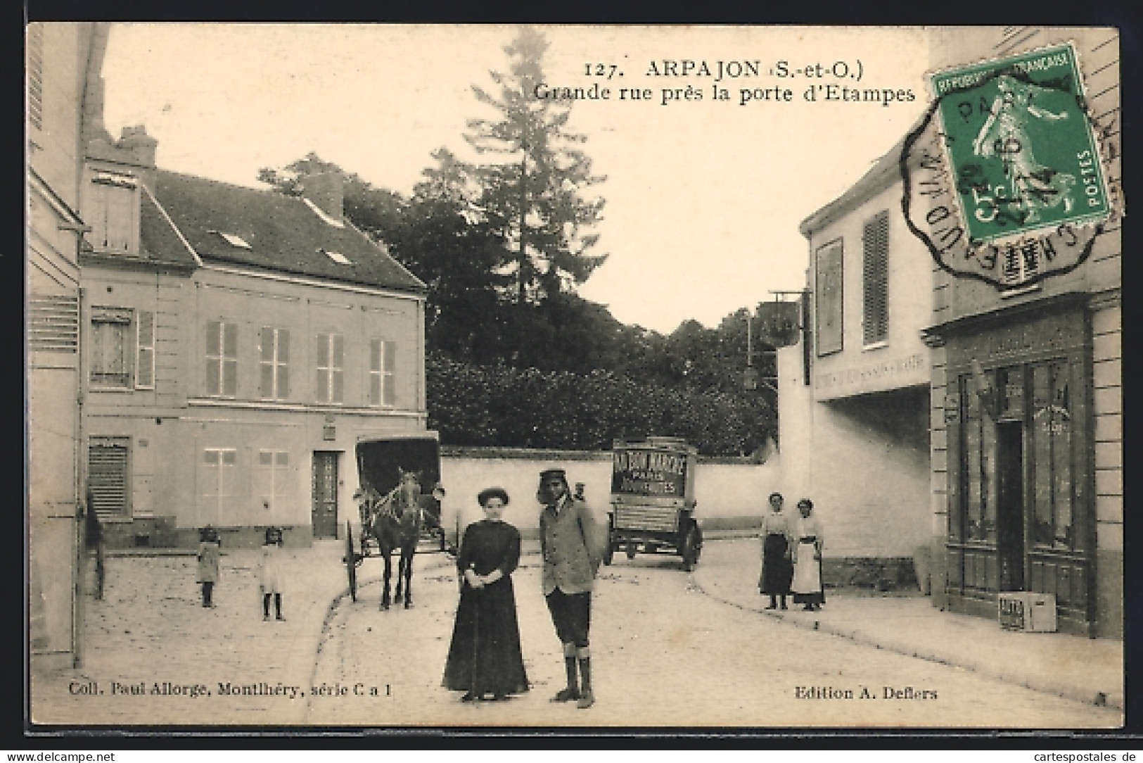 CPA Arpajon, Grande Rue Près La Porte D`Etampes  - Etampes