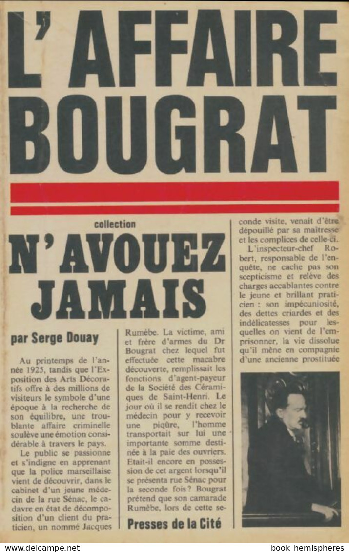 L'affaire Bougrat (1974) De Serge Douay - Sonstige & Ohne Zuordnung