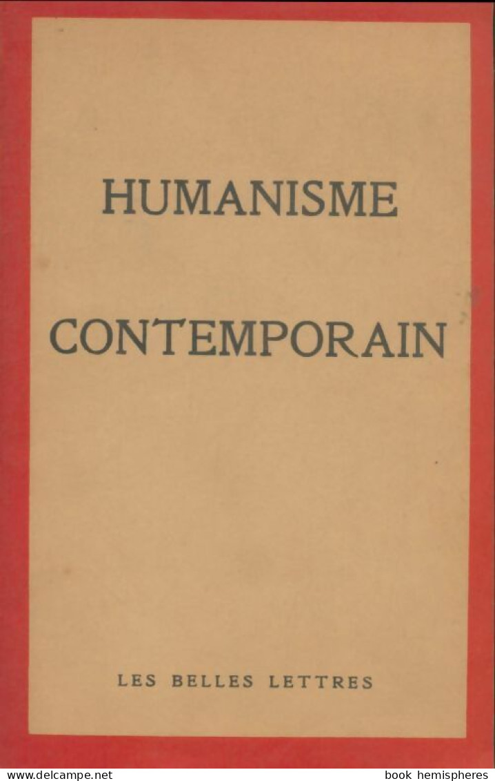 Humanisme Contemporain (1964) De Collectif - Sonstige & Ohne Zuordnung