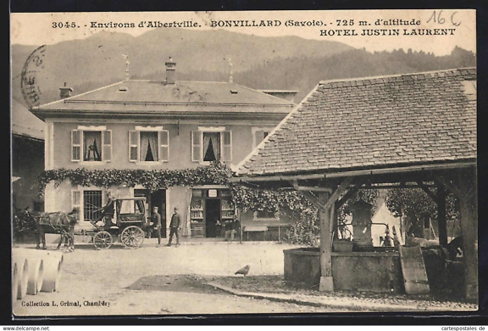 CPA Bonvillard, Hotel Justin Laurent  - Sonstige & Ohne Zuordnung