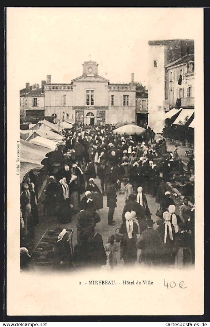 CPA Mirebeau, Hôtel De Ville  - Mirebeau