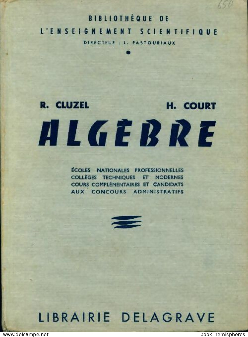 Algèbre (1956) De Court Cluzel - Wissenschaft