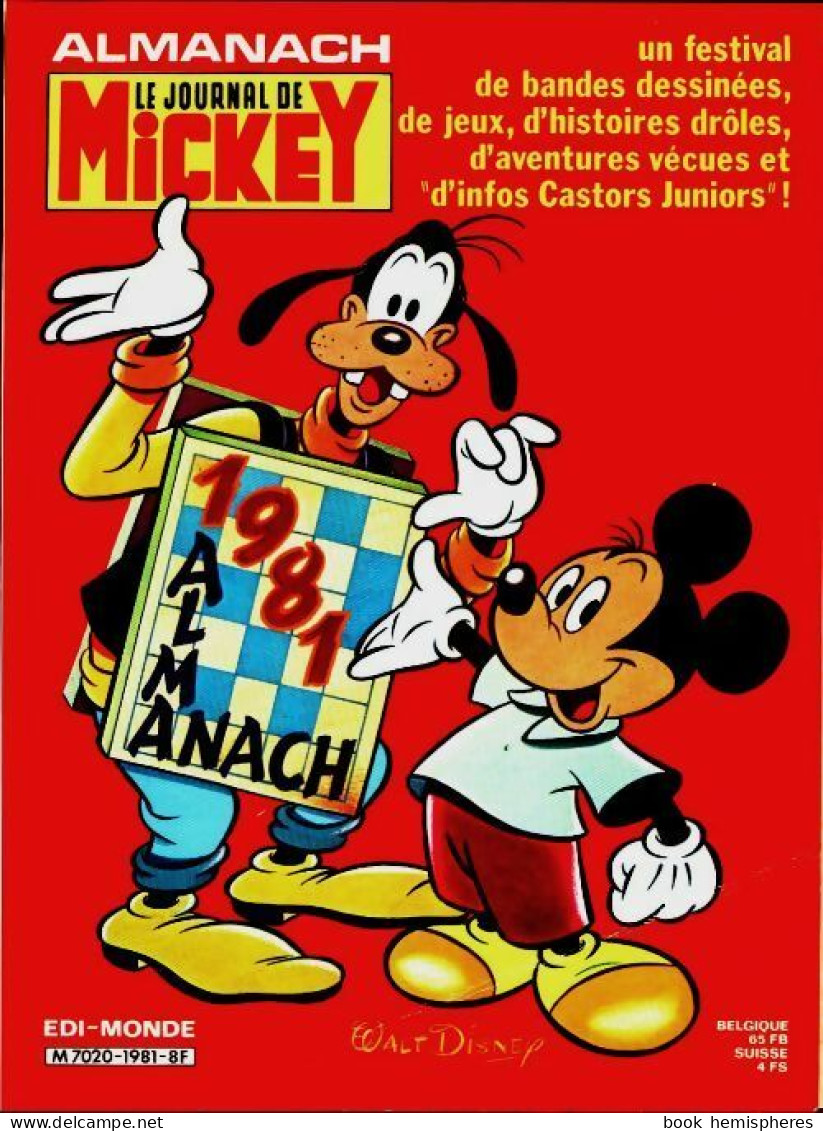 Le Journal De Mickey - Almanach 1981 (1981) De Collectif - Otras Revistas