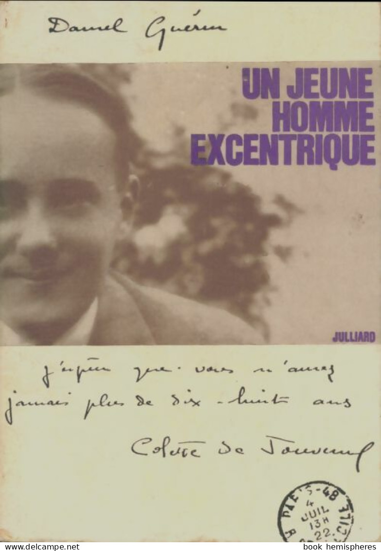 Un Jeune Homme Excentrique (1964) De Daniel. Guerin - Other & Unclassified