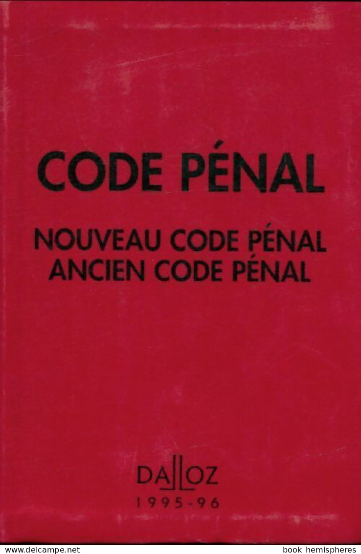 Code Pénal 1995 (1995) De Collectif - Recht