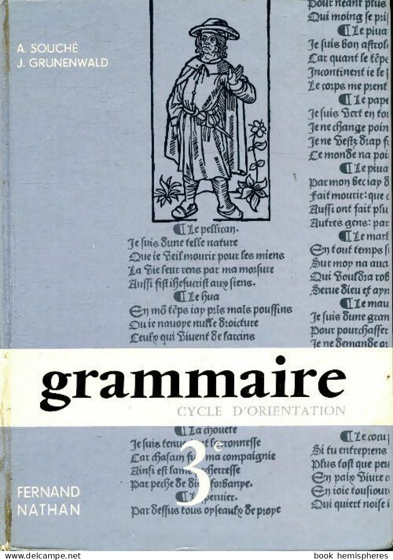 Grammaire 3e (1966) De A. Souché - 12-18 Years Old