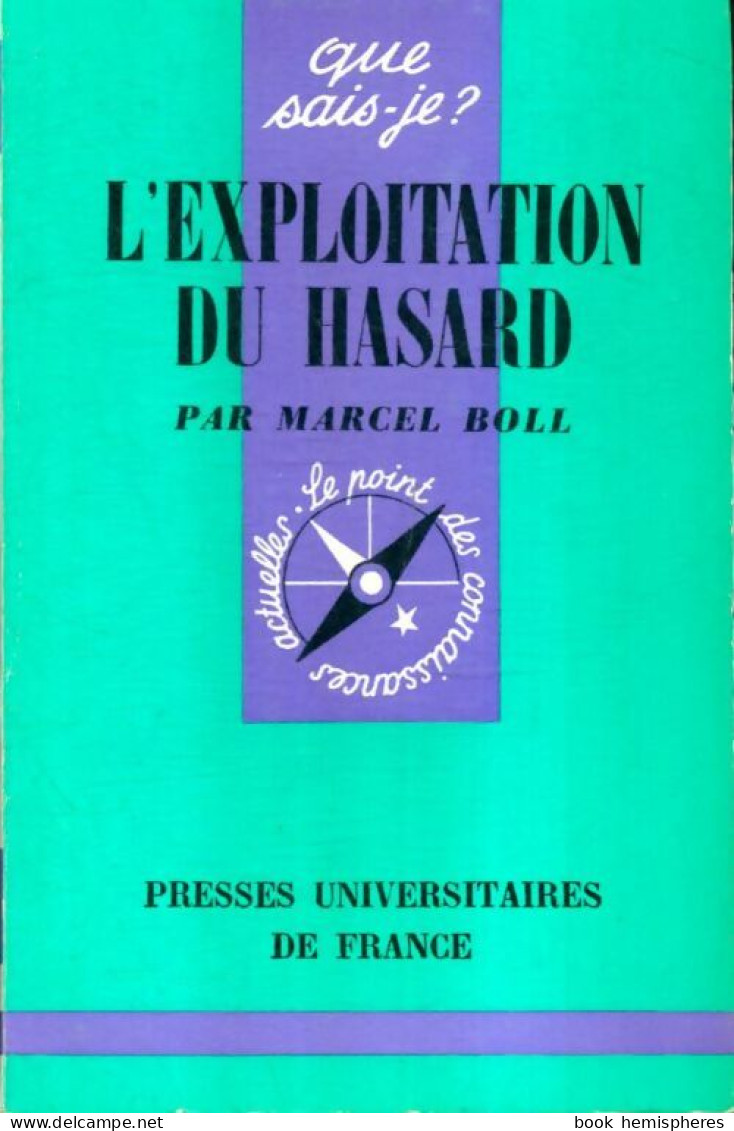 L'exploitation Du Hasard (1971) De Marcel Boll - Sciences