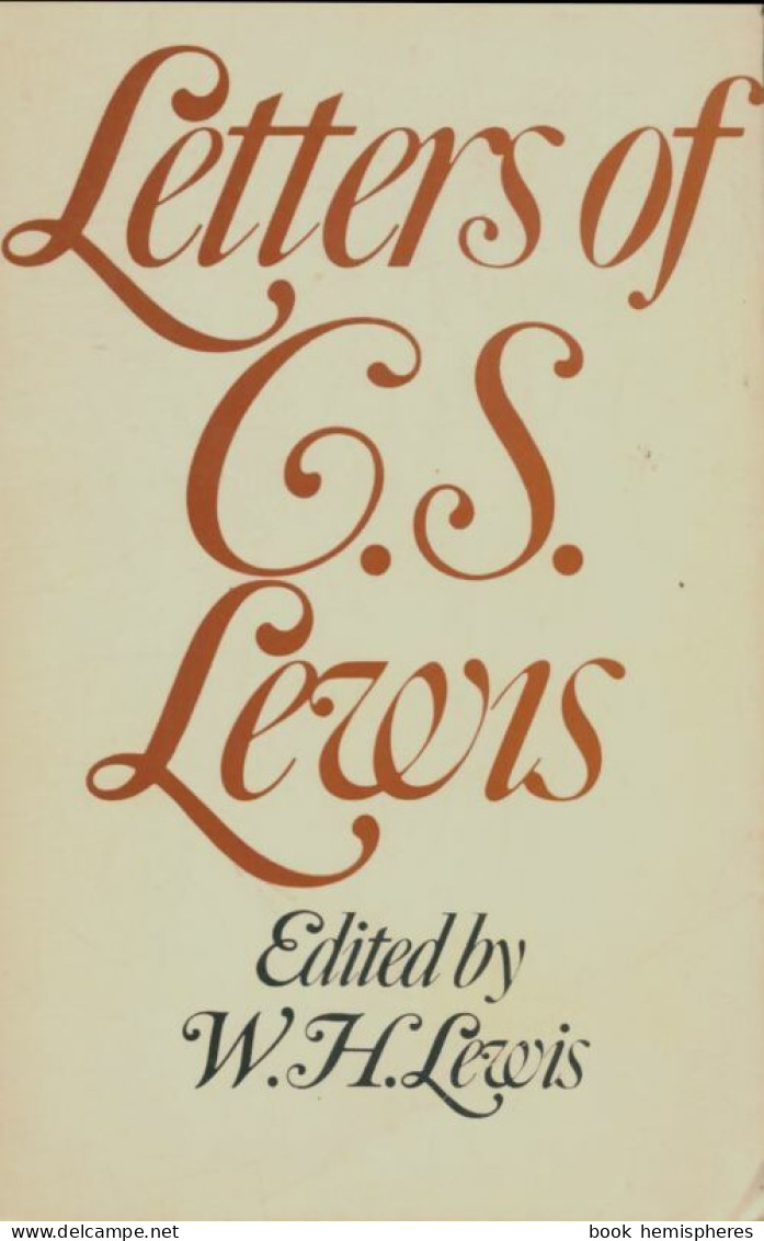 Letters Of C.S Lewis (1966) De W.H Lewis - Other & Unclassified