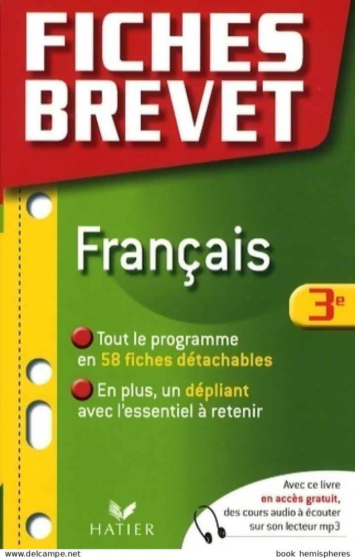 Français 3e (2012) De Sylvie Dauvin - 12-18 Jaar