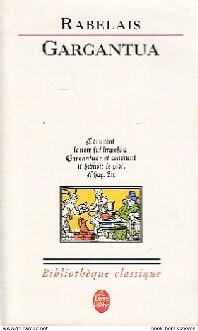 Gargantua (2003) De François Rabelais - Auteurs Classiques