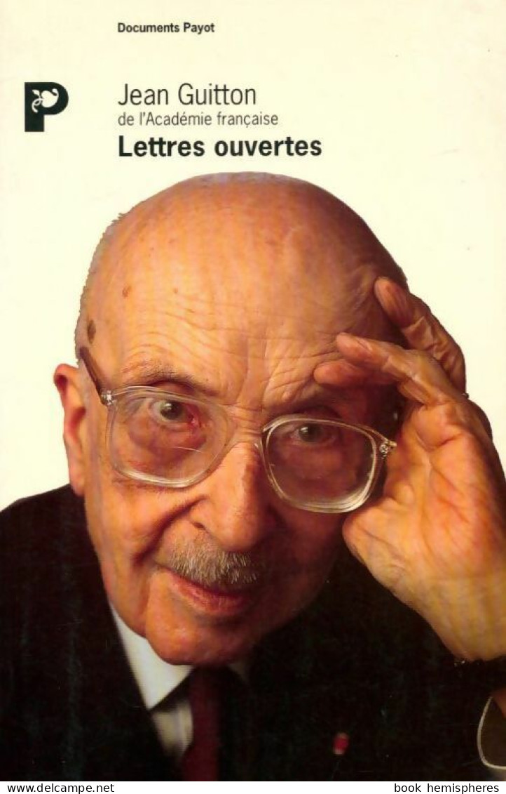 Lettres Ouvertes (1993) De Jean Guitton - Sonstige & Ohne Zuordnung
