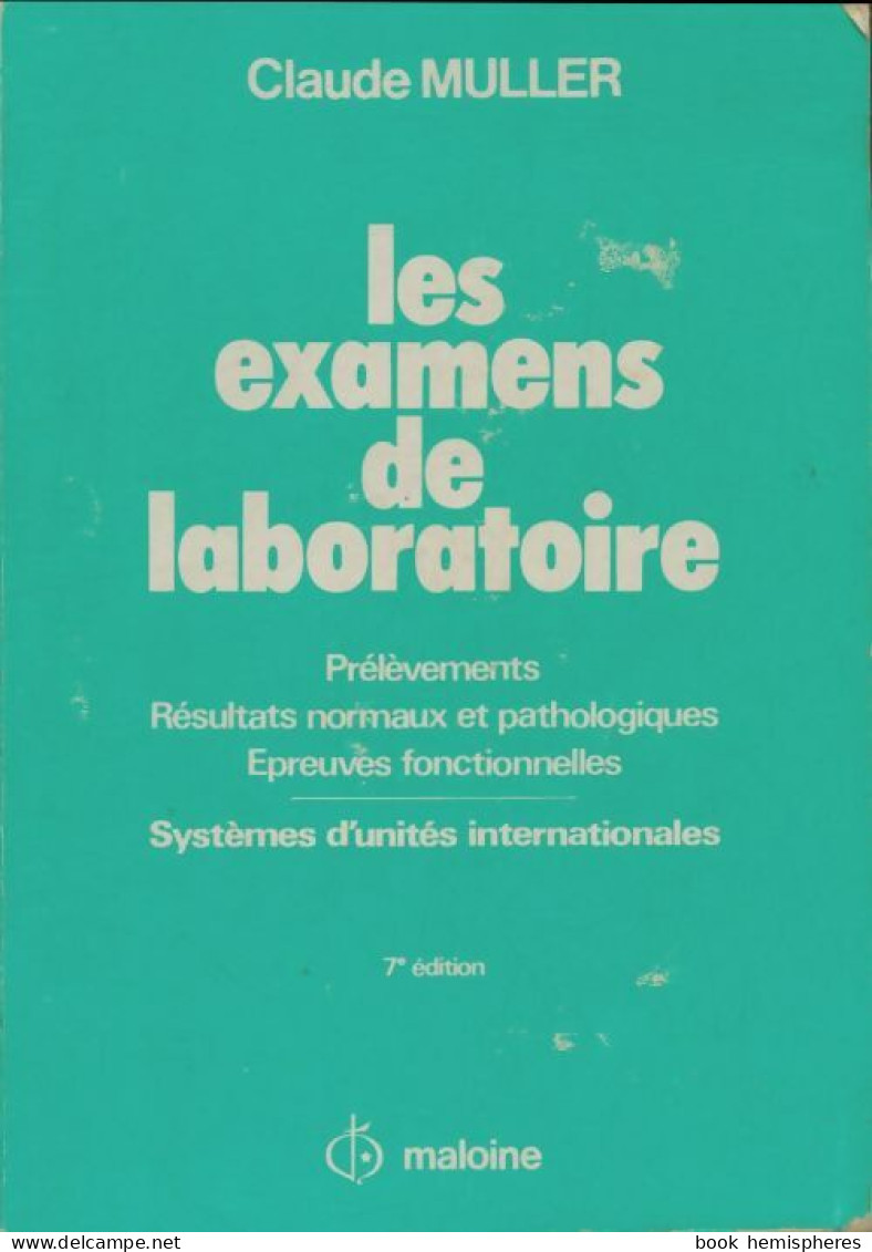 Les Examens De Laboratoire (1985) De Claude Muller - Wissenschaft