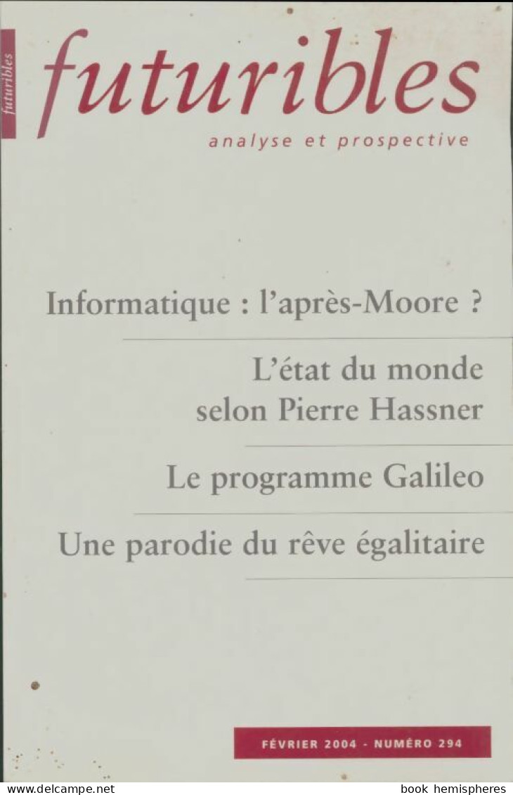 Futuribles N°294 (2004) De Collectif - Non Classés