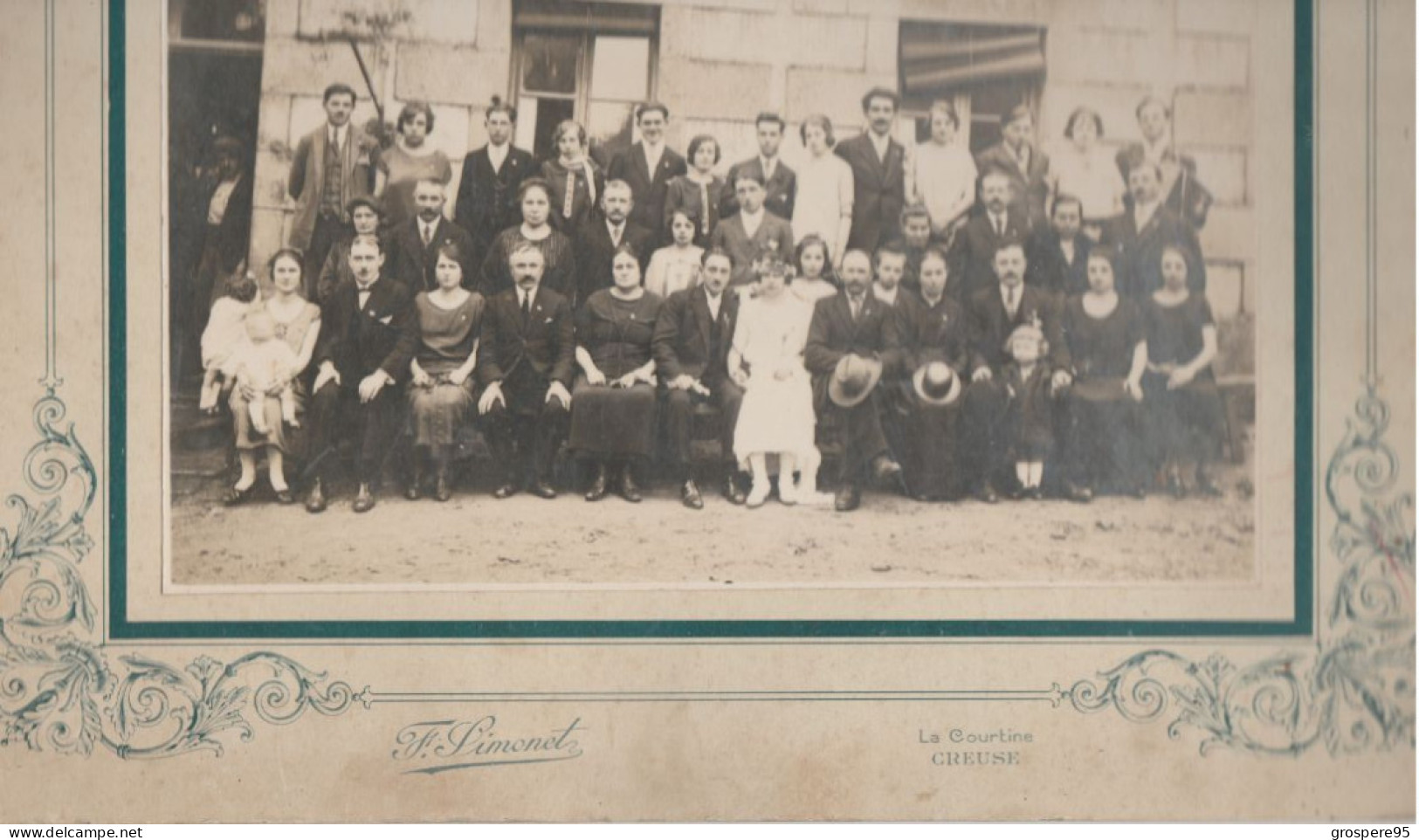 LA COURTINE CREUSE 2 PHOTOS MARIAGE F.SIMONET LIEUX ET PERSONNES A IDENTIFIER - Personnes Identifiées