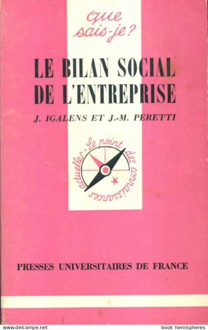 Le Bilan Social De L'entreprise (1980) De Jean-Marie Igalens - Handel