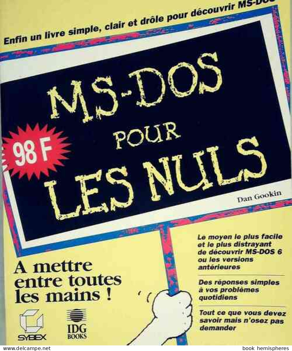 MS-DOS Pour Les Nuls (1993) De Dan Gookin - Informatica