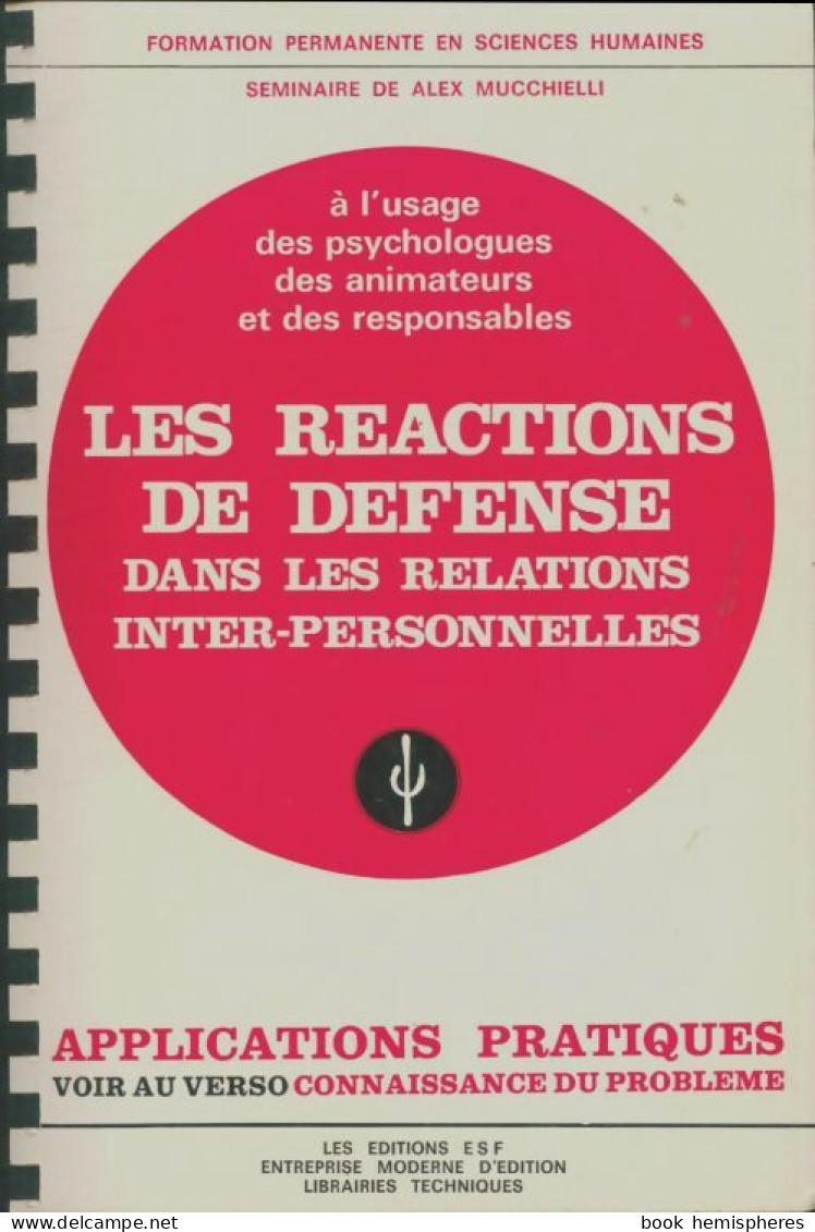 Les Réactions De Défense Dans Les Relations Inter-personnelles (1980) De Collectif - Wissenschaft