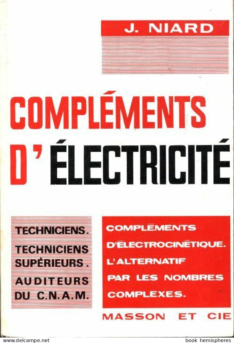 Compléments D'électricité (1966) De J. Niard - Wissenschaft