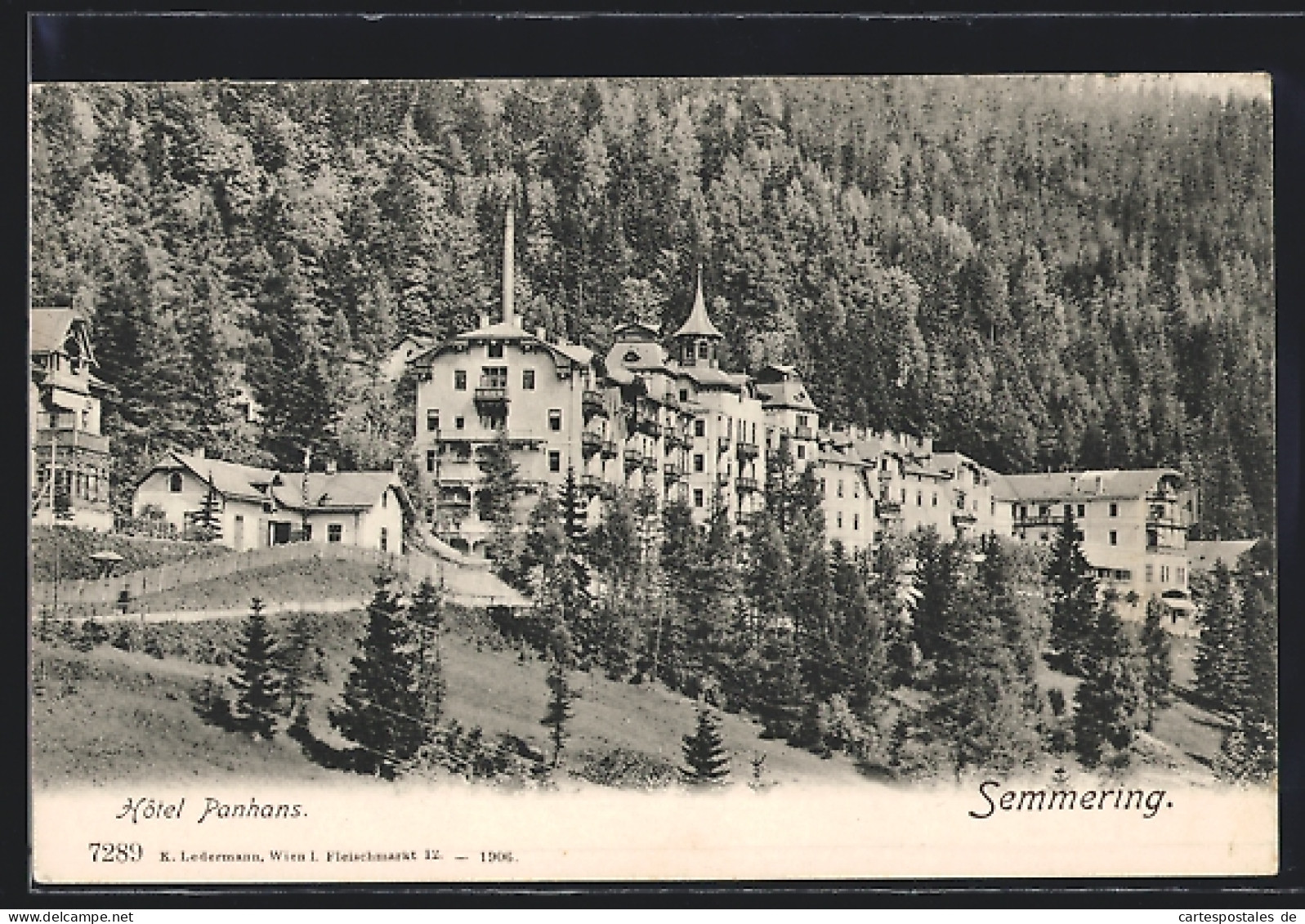 AK Semmering, Hotel Panhans, Von Oben Gesehen  - Autres & Non Classés