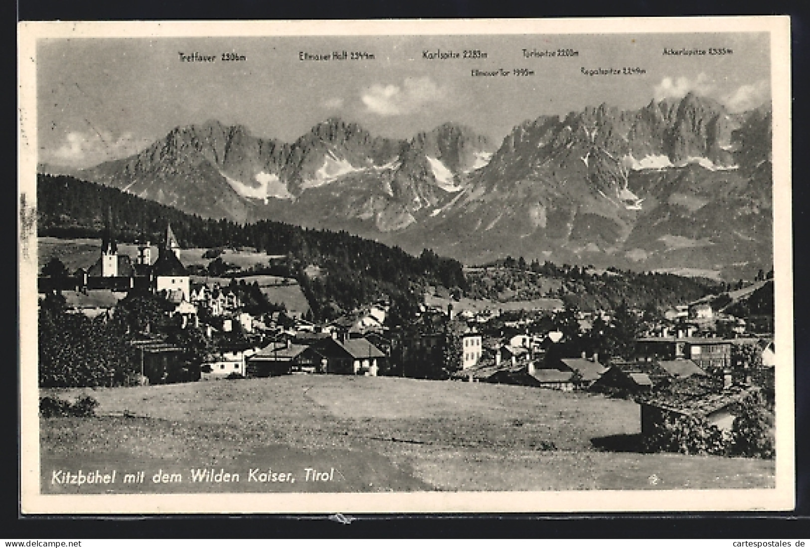 AK Kitzbühel /Tirol, Totalansicht Mit Dem Wilden Kaiser  - Other & Unclassified