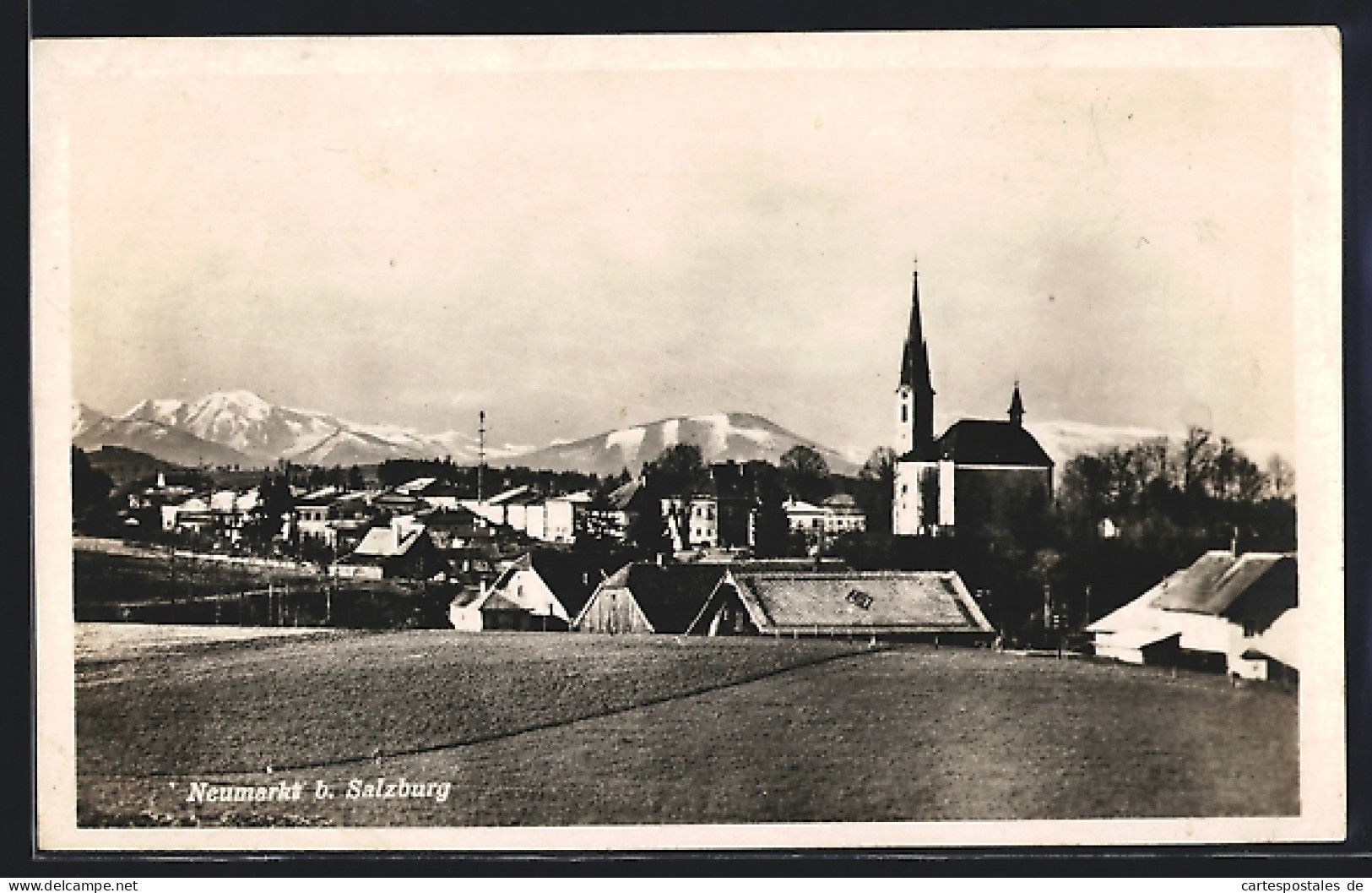 AK Neumarkt, Ortschaft Mit Blick Zur Kirche  - Other & Unclassified