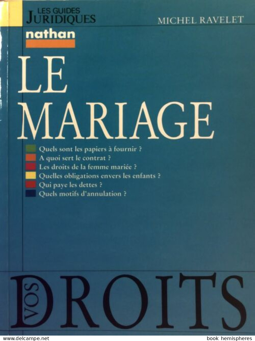 Le Mariage (1988) De Michel Ravelet - Derecho