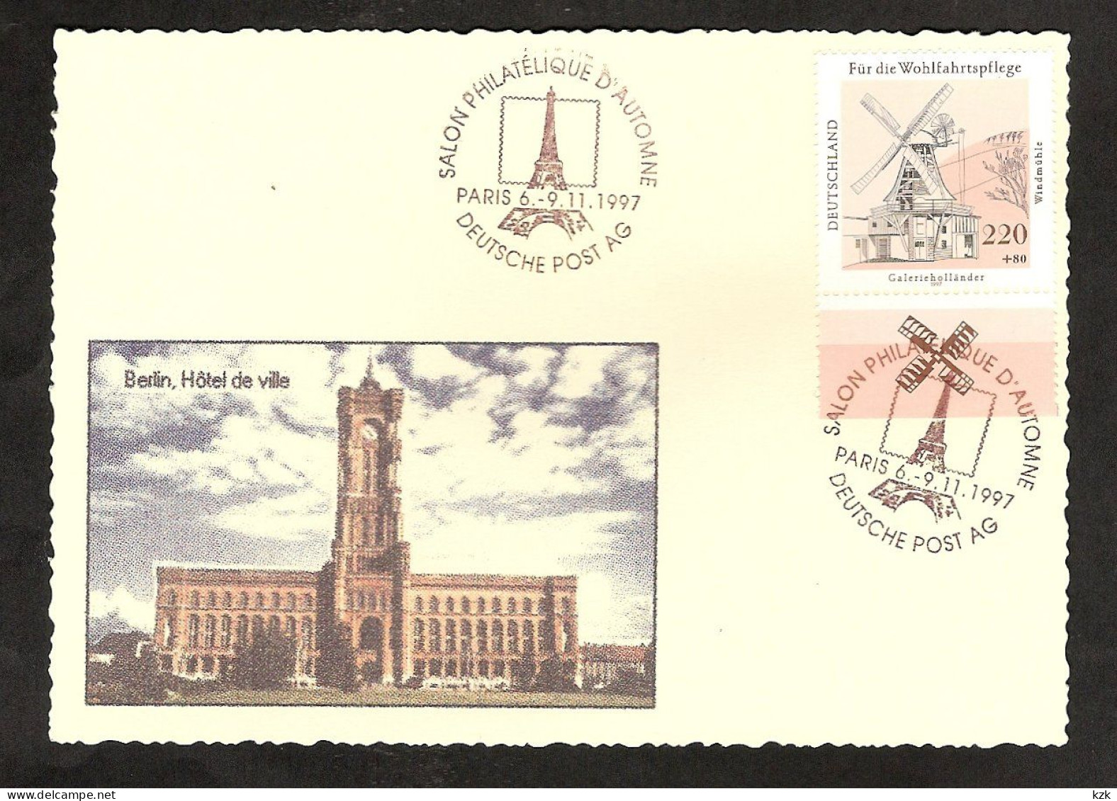 2 10	006	-	Oblit. Salon Philatélique D'Automne  « Allemagne » 9/11/97 - Briefmarkenausstellungen