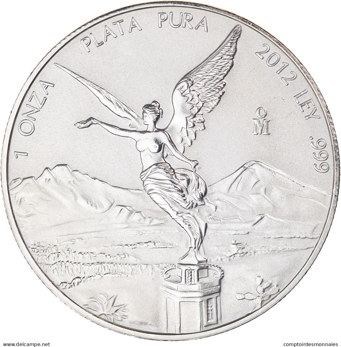 Monnaie, Mexique, Onza, Troy Ounce Of Silver, 2012, Mexico City, FDC, Argent - Mexiko