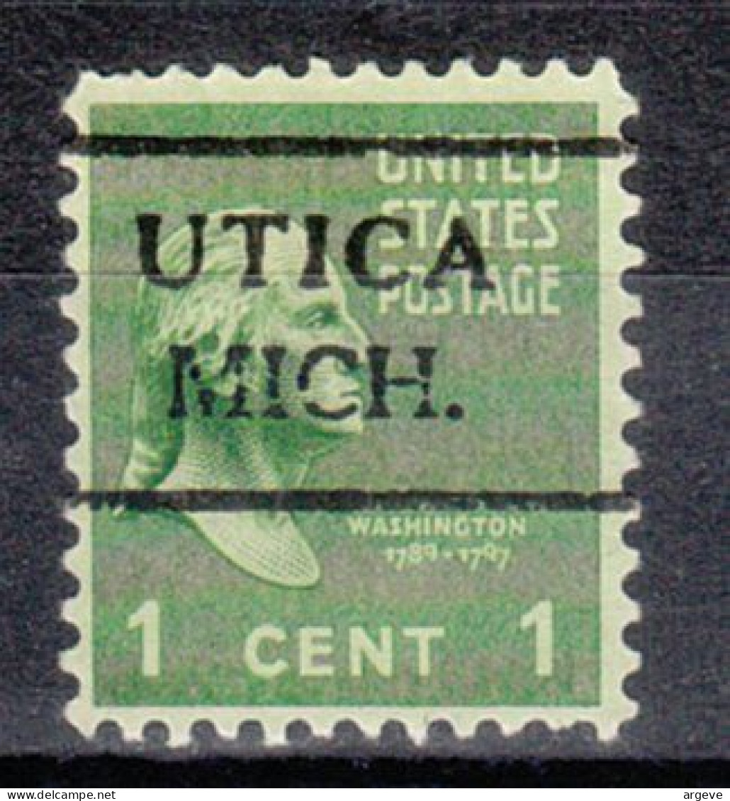 USA Precancel Vorausentwertungen Preo Locals Michigan, Utica 716 - Precancels