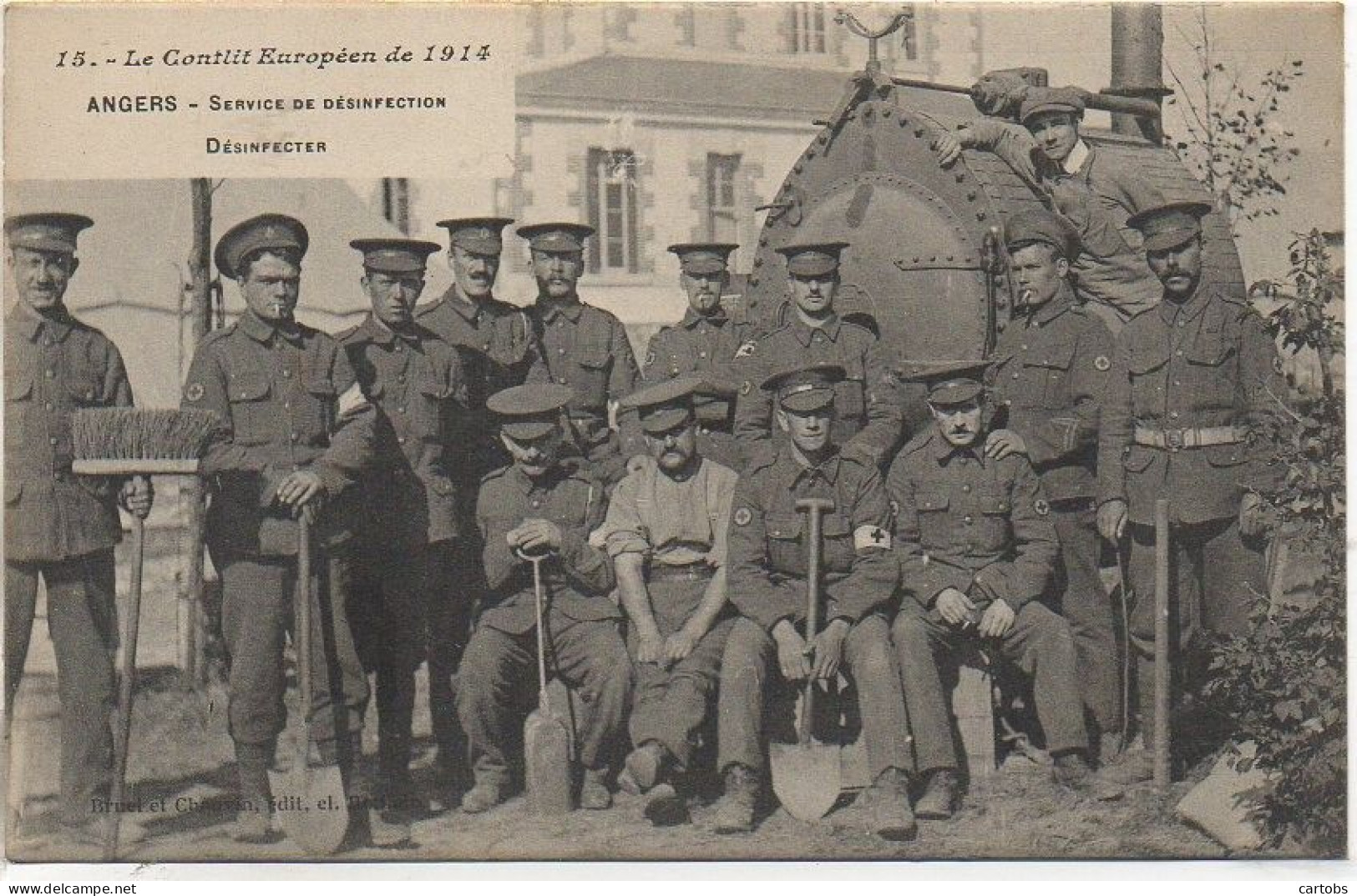 49 Conflit Européen De 1914 - ANGERS - Service De Désinfection - Angers