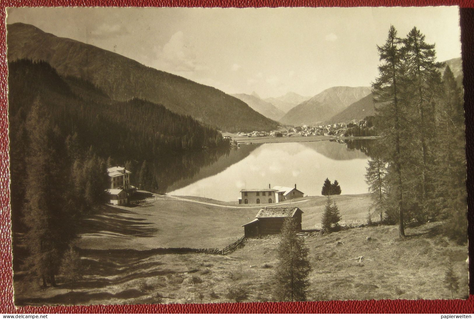 Davos (GR)  - Blick über Den See Auf Tinzenhorn Und Piz Michel - Davos