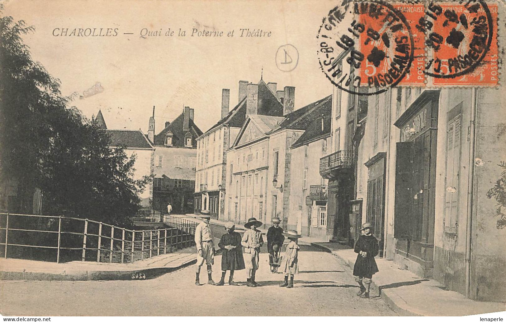 D9314 Charolles Quai De La Poterne Et Théâtre - Charolles
