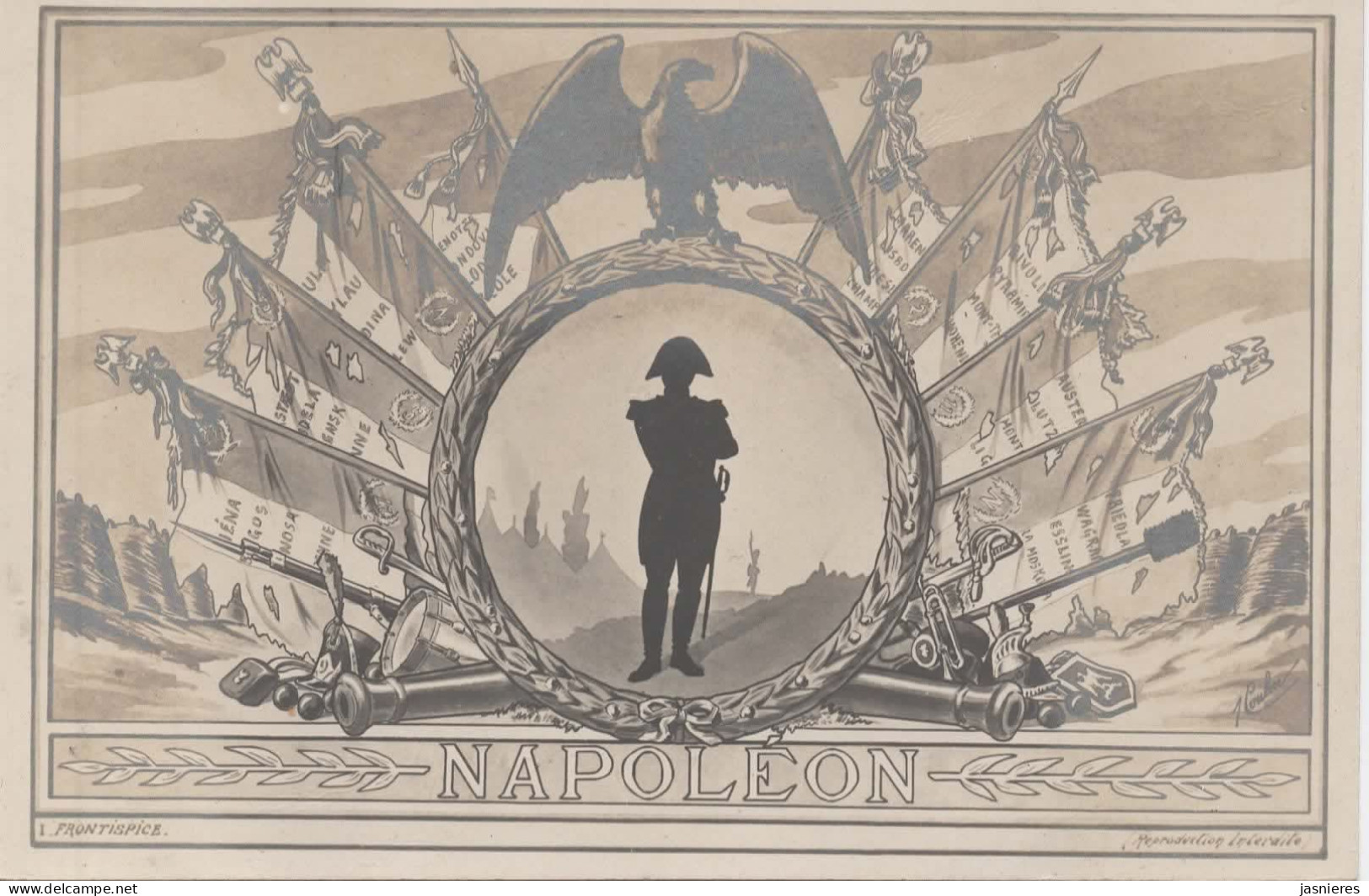 Cpa Jean COULON - Silhouette - Ombres Chinoises - Napoléon - I - Frontispice - Vers 1905 - Altri & Non Classificati