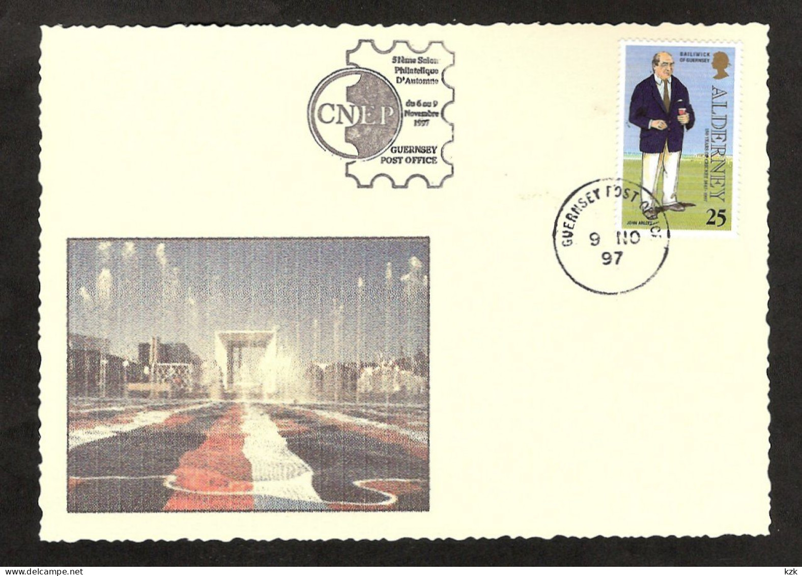 2 10	007	-	Oblit. Salon Philatélique D'Automne  «Guernesey» 9/11/97 - Briefmarkenausstellungen