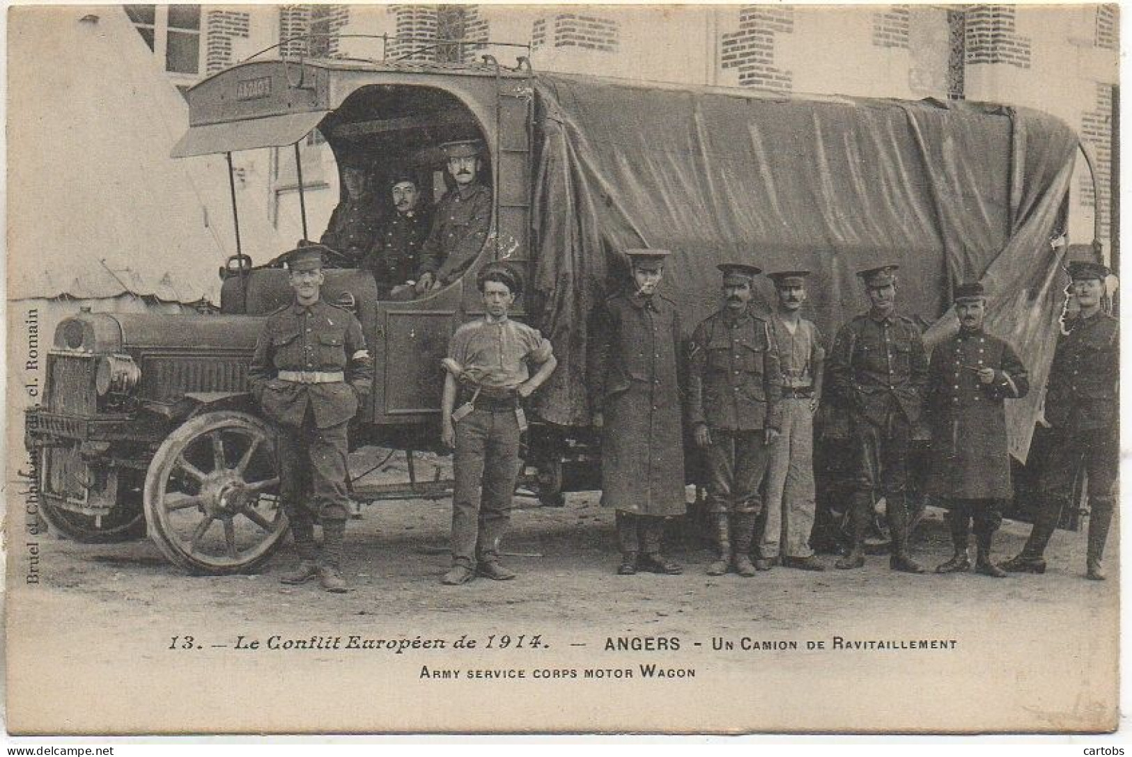 49 Conflit Européen De 1914 - ANGERS  - Un Camion De Ravitaillement - Angers