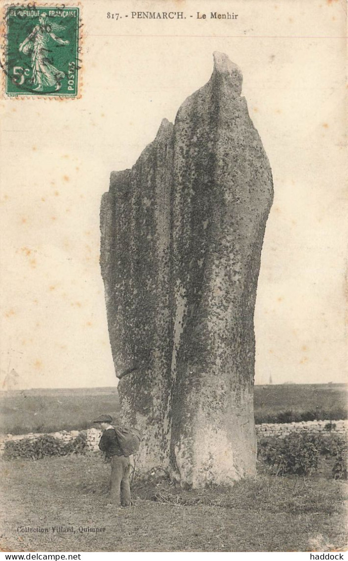 PENMARCH : LE MENHIR - Penmarch