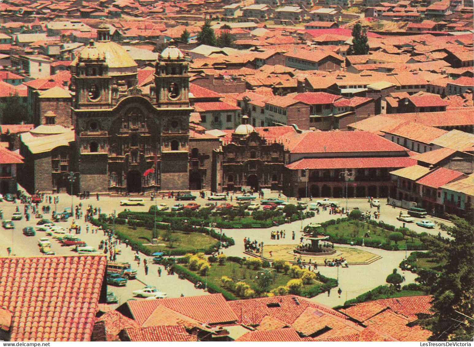 PEROU - Cusco - Peru - Vue Sur La Grande Place Et La Compagnie - Vue Générale - Animé  - Carte Postale - Perú