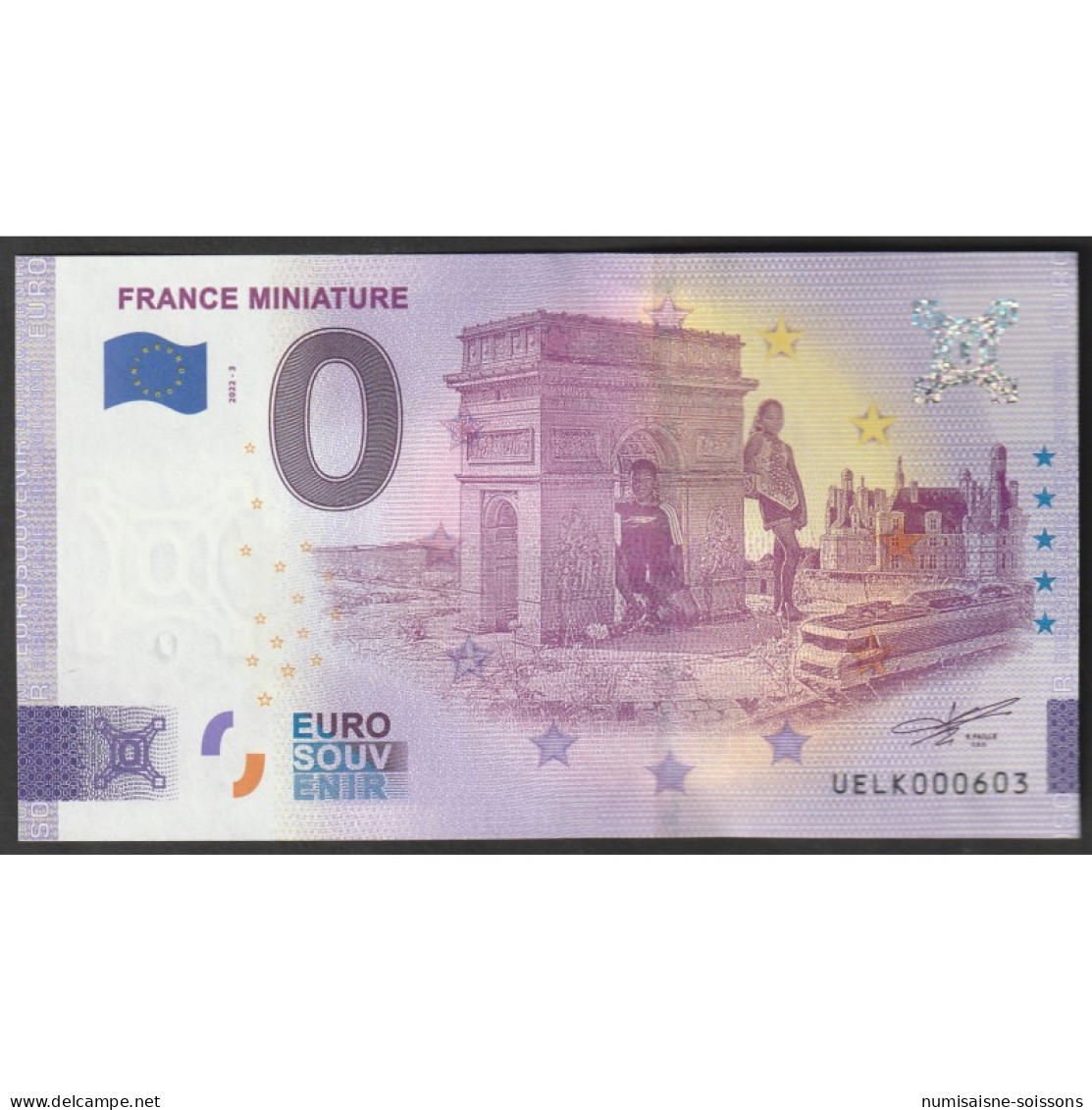 FRANCE - 78990 - ELANCOURT - FRANCE MINIATURE - 2022-3 - Essais Privés / Non-officiels